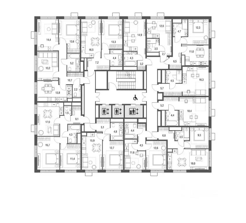 Студия Москва Тагильская ул., 2к1 (26.6 м) - Фото 1