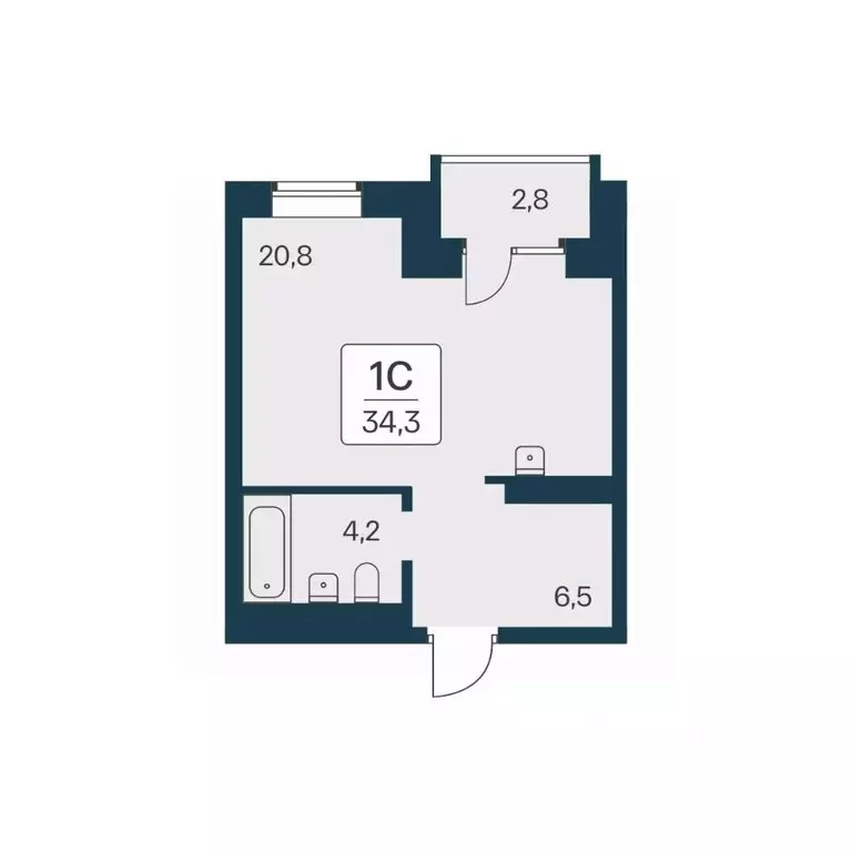 Студия Новосибирская область, Новосибирск Расцветай на Красном жилой ... - Фото 0