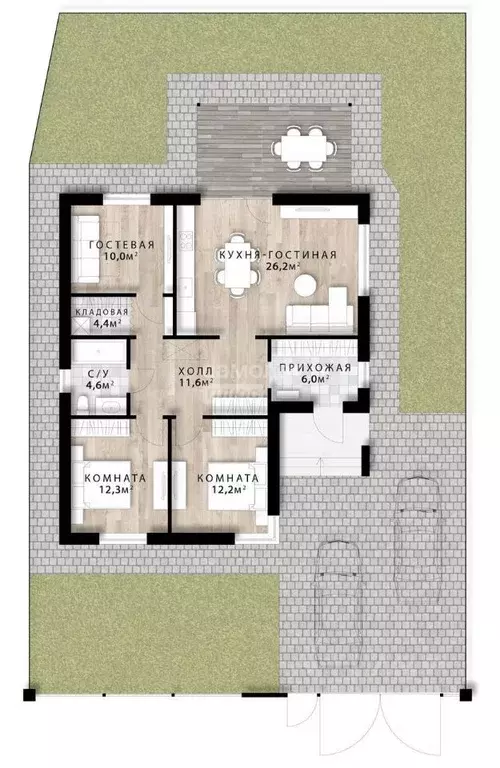 Дом в Краснодарский край, Динская ст-ца ул. Славянская (90 м) - Фото 2