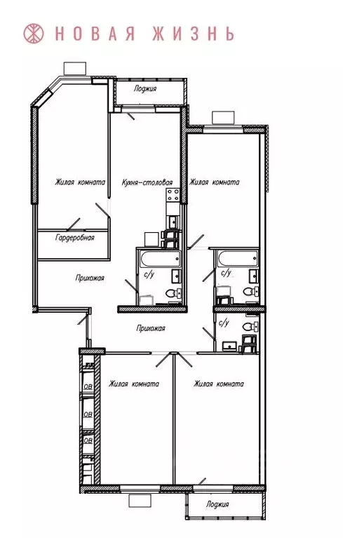 4-к кв. Самарская область, Самара Ленинская ул. (136.9 м) - Фото 1