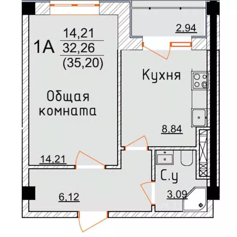 1-к кв. Дагестан, Дербент ул. Графа Воронцова, 78скА-2 (35.2 м) - Фото 0