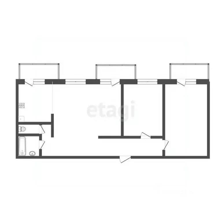 3-к кв. Тюменская область, Тюмень ул. Прокопия Артамонова, 4 (78.0 м) - Фото 1