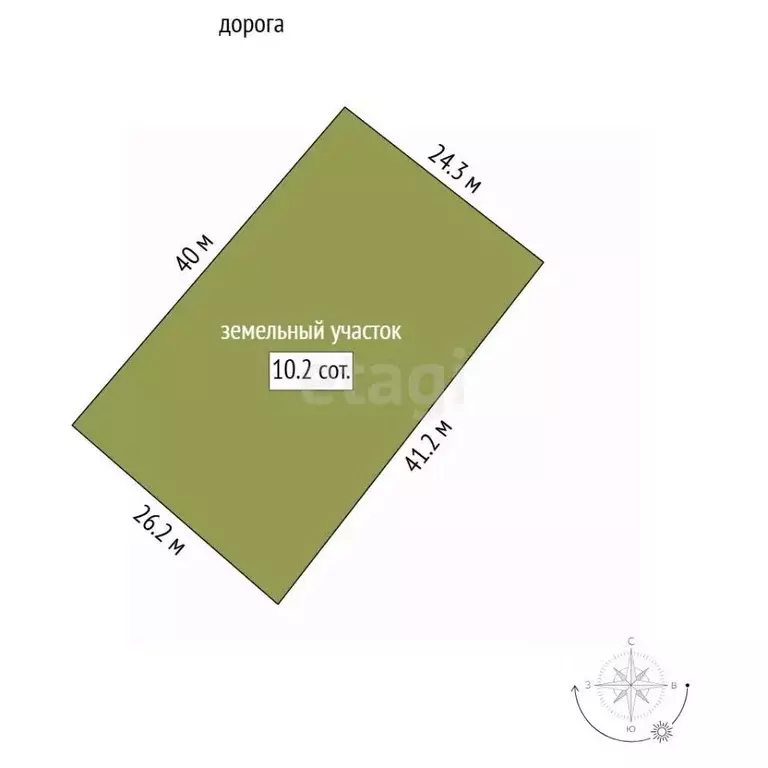 Участок в Мордовия, Саранск ул. Серафимовича, 49 (10.22 сот.) - Фото 2