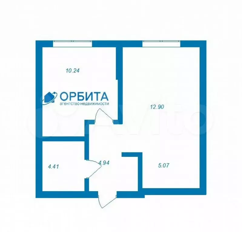 1-к. квартира, 37,4 м, 9/16 эт. - Фото 0