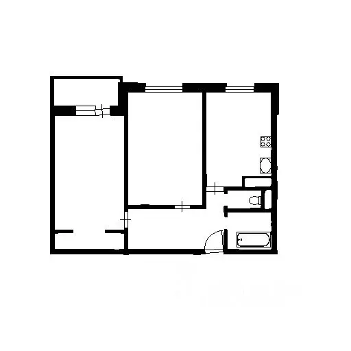 1-к кв. Татарстан, Казань ул. Родины, 24В (39.0 м) - Фото 2