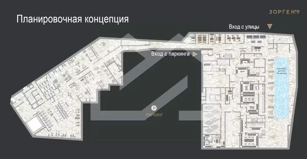 Торговая площадь в Москва Зорге 9 жилой комплекс, 9Ас8 (2630 м) - Фото 2