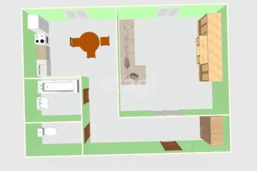 1-к кв. Сахалинская область, Южно-Сахалинск просп. Мира, 269 (41.0 м) - Фото 2