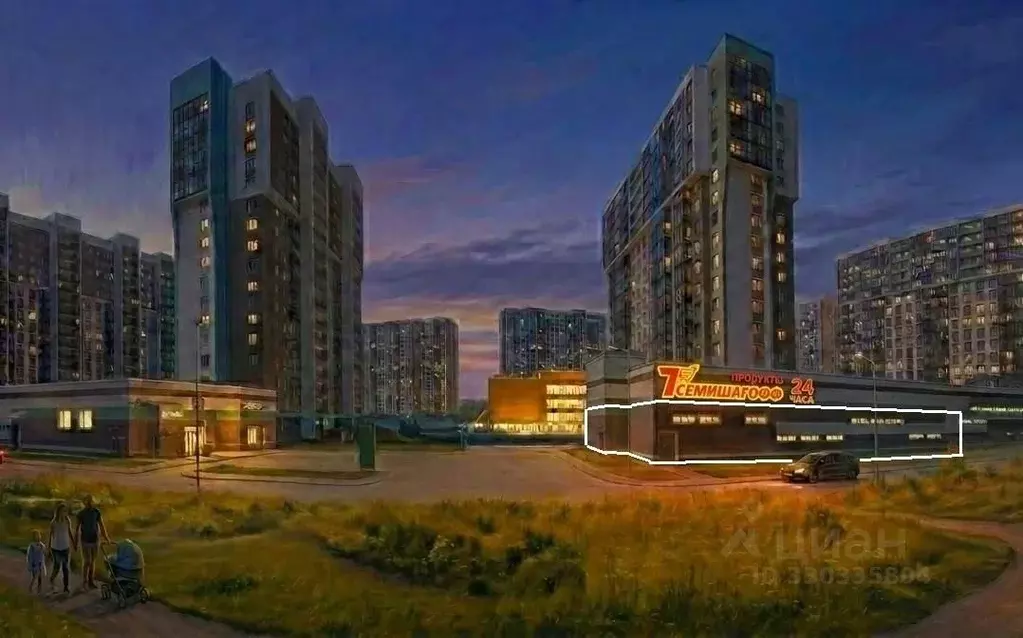 Торговая площадь в Санкт-Петербург ул. Лидии Зверевой, 9к2 (819 м) - Фото 1