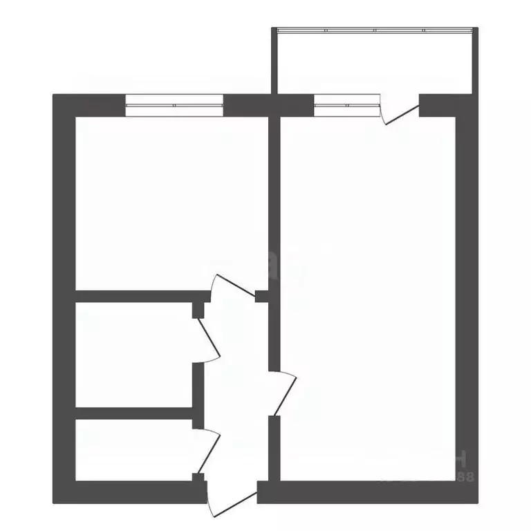 1-к кв. Амурская область, с. Ивановка ул. Луговая, 31 (36.0 м) - Фото 1