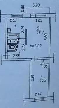 2-к кв. Кемеровская область, Новокузнецк ул. Веры Соломиной, 9 (45.3 ... - Фото 2