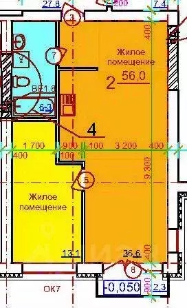 2-к кв. Приморский край, Находка ул. Маяковского, 38 (56.0 м) - Фото 1