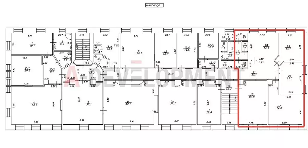 Офис в Татарстан, Казань ул. Шигабутдина Марджани, 24 (122 м) - Фото 1