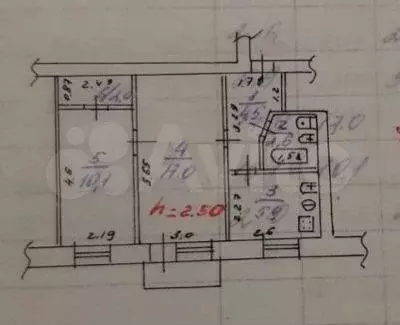 2-к. квартира, 44 м, 3/5 эт. - Фото 0