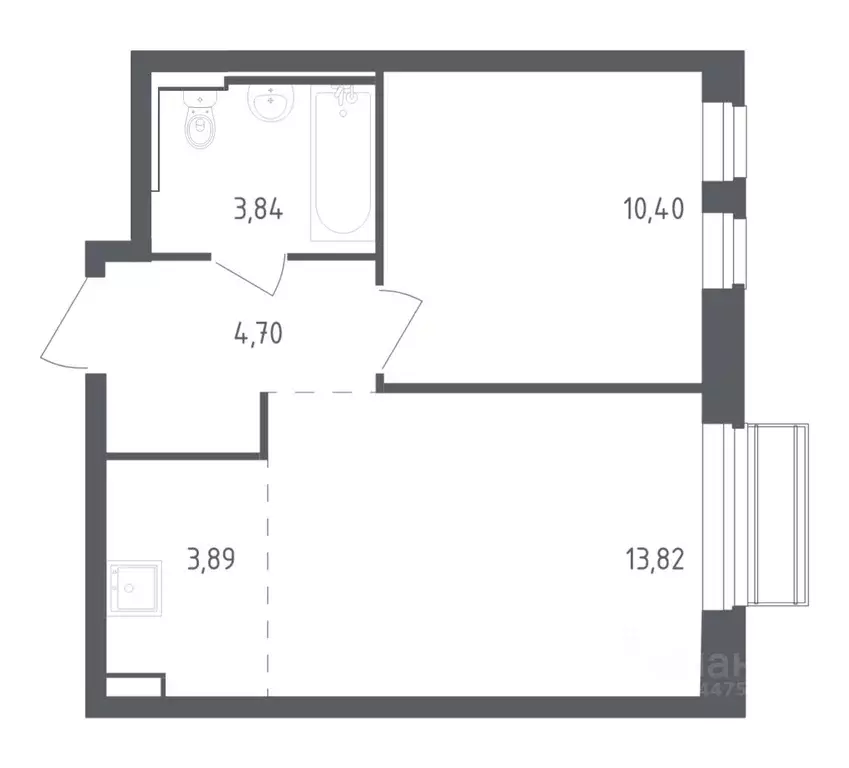 1-к кв. Московская область, Одинцовский городской округ, с. Лайково, ... - Фото 1