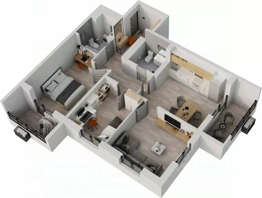 3-к кв. Татарстан, Альметьевск просп. Строителей, 70Б (78.7 м) - Фото 1