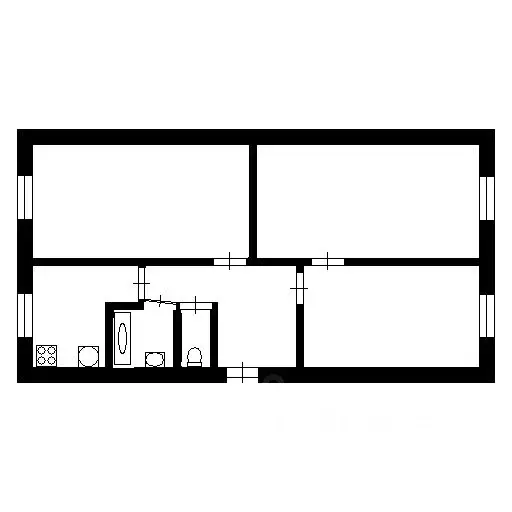 3-к кв. Татарстан, Казань ул. Академика Лаврентьева, 24 (65.0 м) - Фото 1