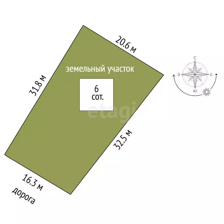 Участок в Старый Крым, улица Грина (6 м) - Фото 1