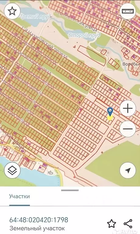 Участок в Саратовская область, Саратов проезд 3-й Назаровский (6.0 ... - Фото 1