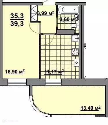 Продаётся 1-к квартира, 47.6 м - Фото 0