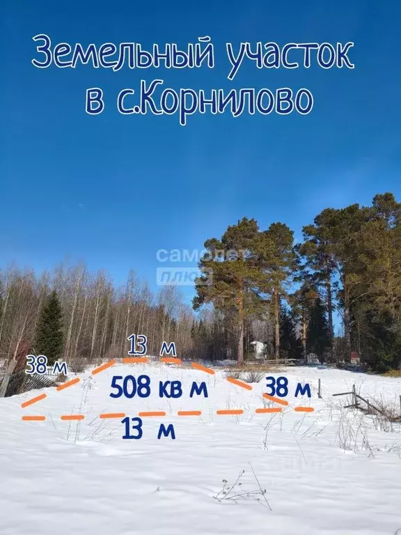 Участок в Томская область, Томский район, с. Корнилово Новая ул., 7 ... - Фото 2