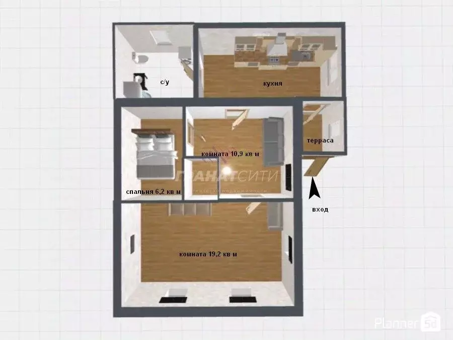 Дом в Омская область, Омск ул. 6-я Путевая (49 м) - Фото 2