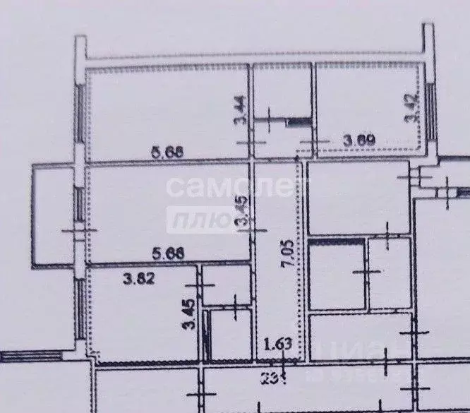 3-к кв. Курская область, Курск ул. Карла Маркса, 31А (87.3 м) - Фото 2