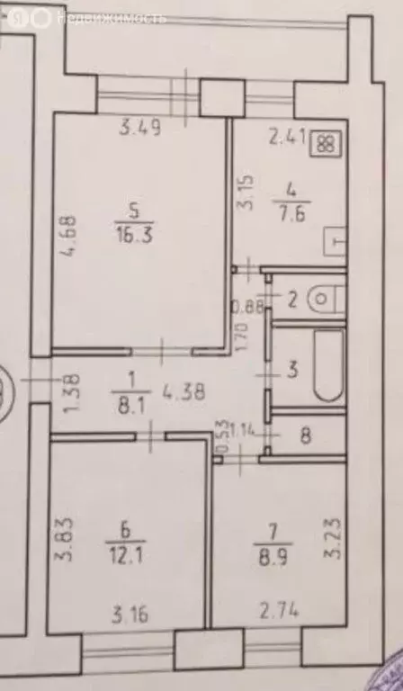 3-комнатная квартира: Ижевск, Ракетная улица, 24 (58.1 м) - Фото 1