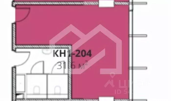 Торговая площадь в Москва ул. Гастелло, 30 (32 м) - Фото 2