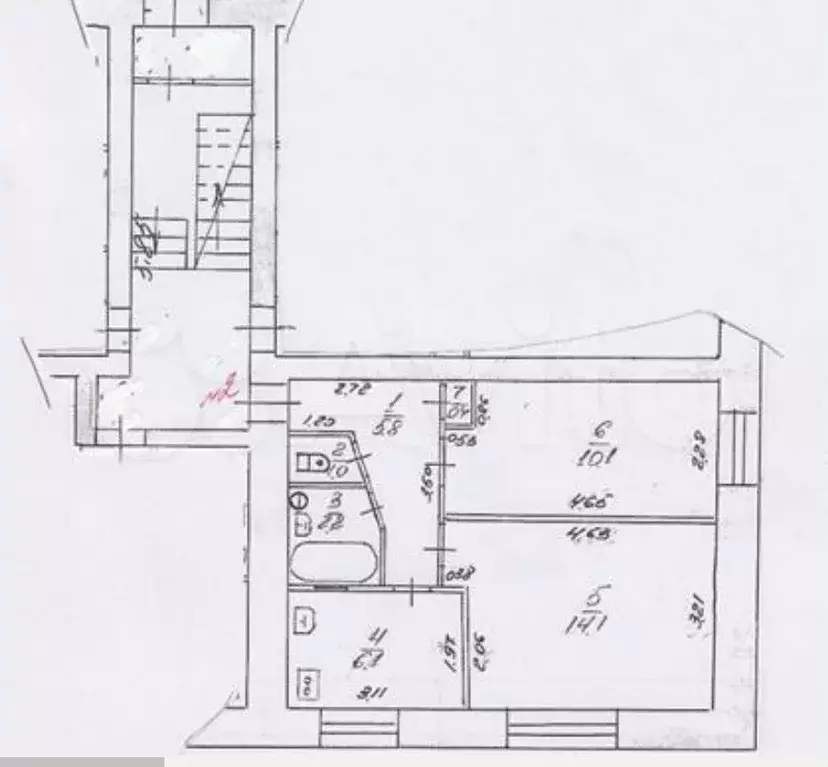 Аукцион: 2-к. квартира, 39,7 м, 1/3 эт. - Фото 0