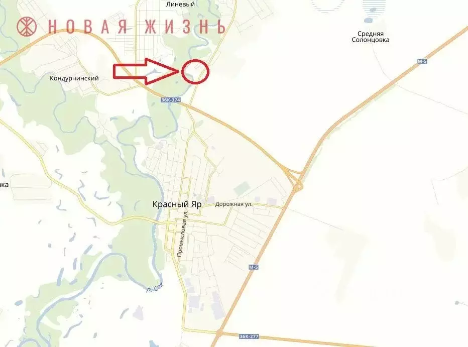 Участок в Самарская область, Красный Яр с/пос, с. Красный Яр, пос. ... - Фото 1