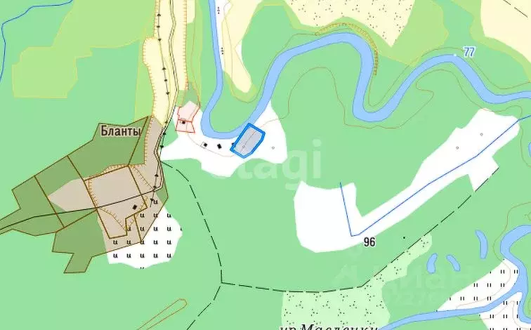 Участок в Псковская область, Пыталовский муниципальный округ, д. ... - Фото 1