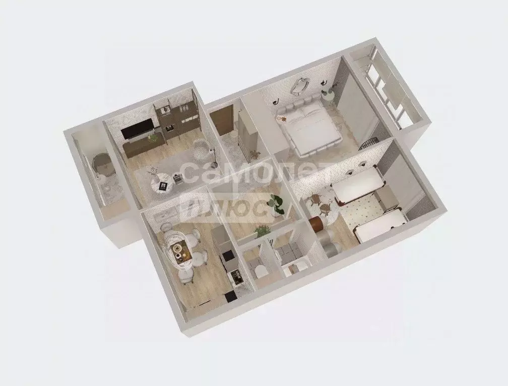 3-к кв. Пермский край, д. Кондратово ул. Строителей, 9 (84.9 м) - Фото 2