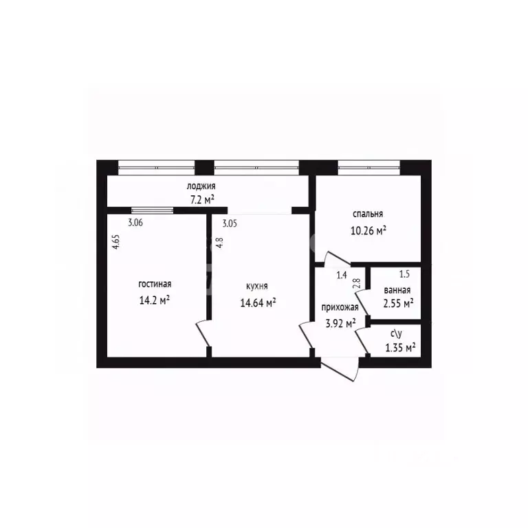 2-к кв. Дагестан, Дербент ул. Хизроева, 9 (55.0 м) - Фото 2