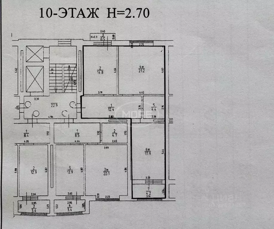 2-к кв. Калининградская область, Калининград Осенняя ул., 6Б (74.9 м) - Фото 2