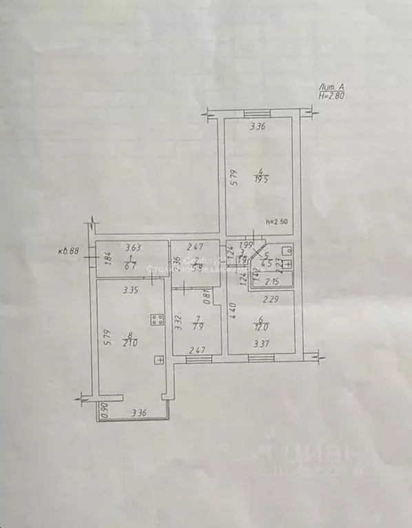 3-к кв. Краснодарский край, Краснодар Юбилейный мкр, бул. Платановый, ... - Фото 2