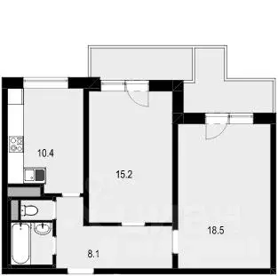 2-к кв. Москва ул. Твардовского, 4К1 (56.0 м) - Фото 1