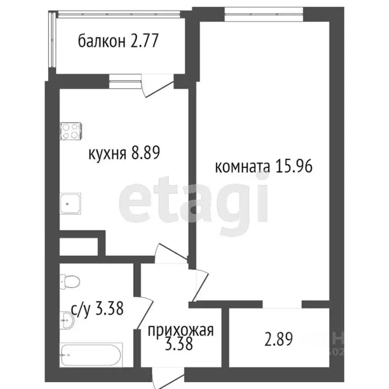 1-к кв. Костромская область, Кострома Венеция мкр, 68 (33.3 м) - Фото 0