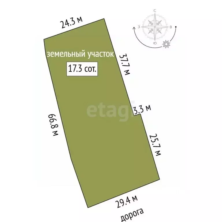 Участок в Владимирская область, Муром Центр мкр,  (17.3 сот.) - Фото 2