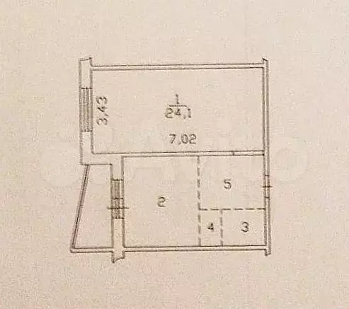 1-к. квартира, 45,8 м, 4/15 эт. - Фото 0