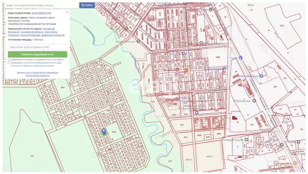 Участок в Сахалинская область, Южно-Сахалинск городской округ, с. ... - Фото 1