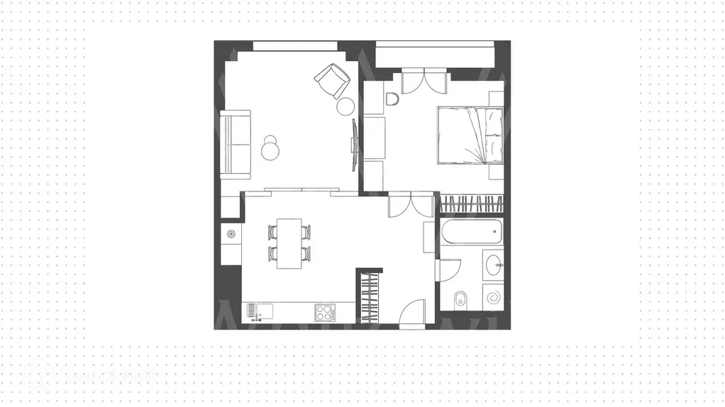 Продаётся 2-к квартира, 54.5 м - Фото 1