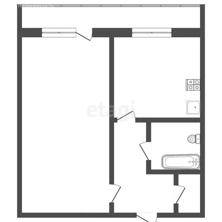 1-комнатная квартира: Томск, Сибирская улица, 102/1 (36 м) - Фото 1