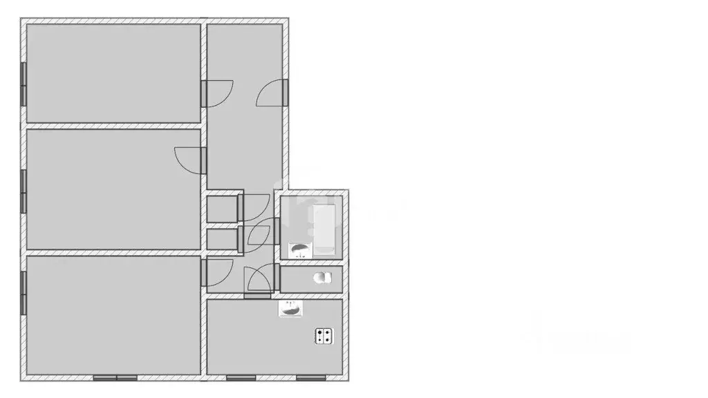 Квартира, 3 комнаты, 80.5 м - Фото 2