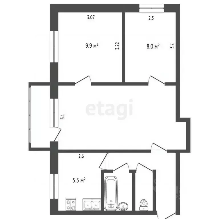 3-к кв. Вологодская область, Вологда ул. Текстильщиков, 18А (50.0 м) - Фото 0
