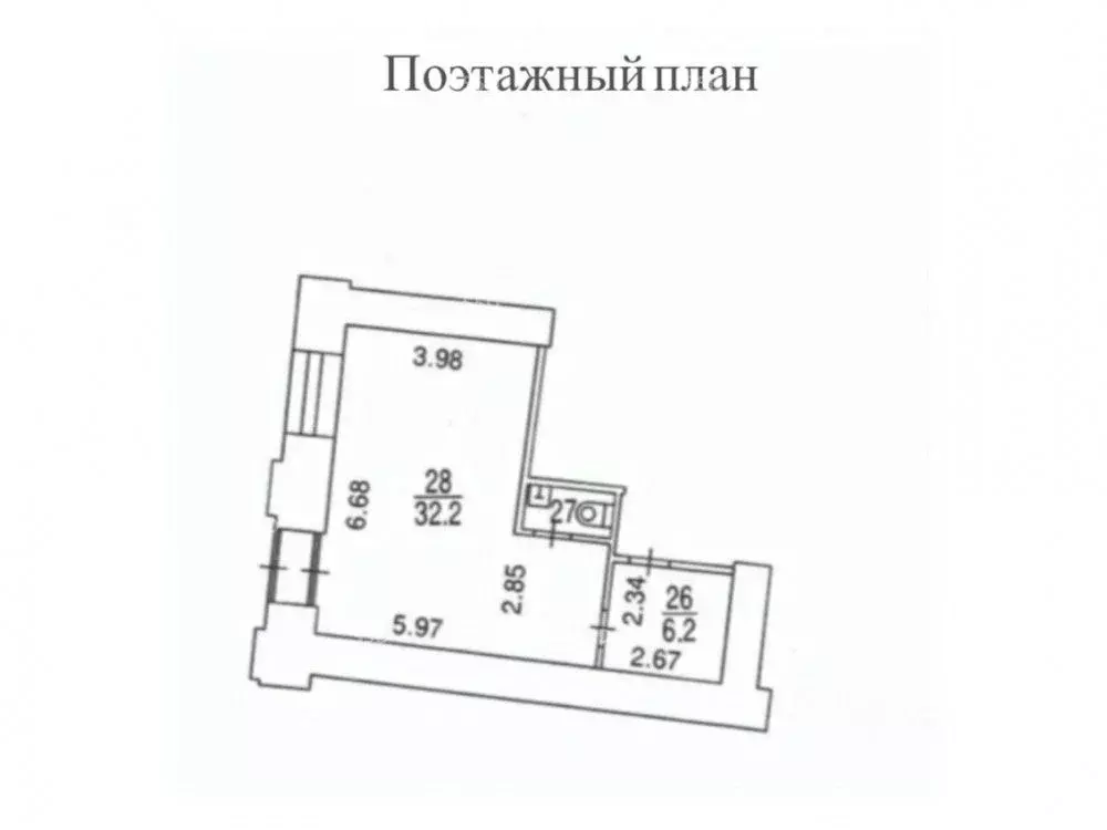Торговая площадь в Москва 1-я Тверская-Ямская ул., 2С2 (40 м) - Фото 1