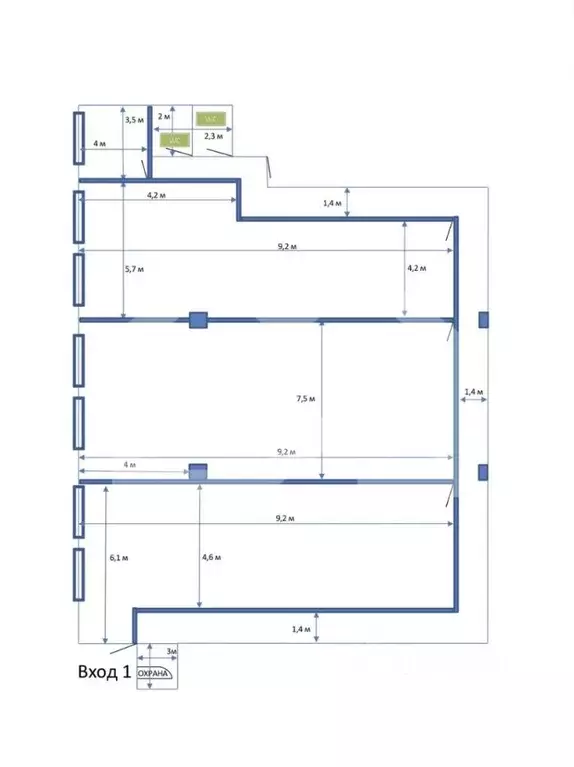 Помещение свободного назначения в Москва Ферганская ул., 6к2 (60 м) - Фото 2