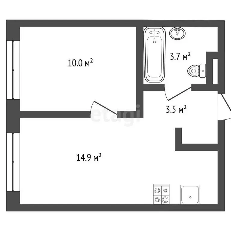 Квартира-студия: Ярославль, район Сокол, жилой комплекс Волга Парк, 4Б ... - Фото 1