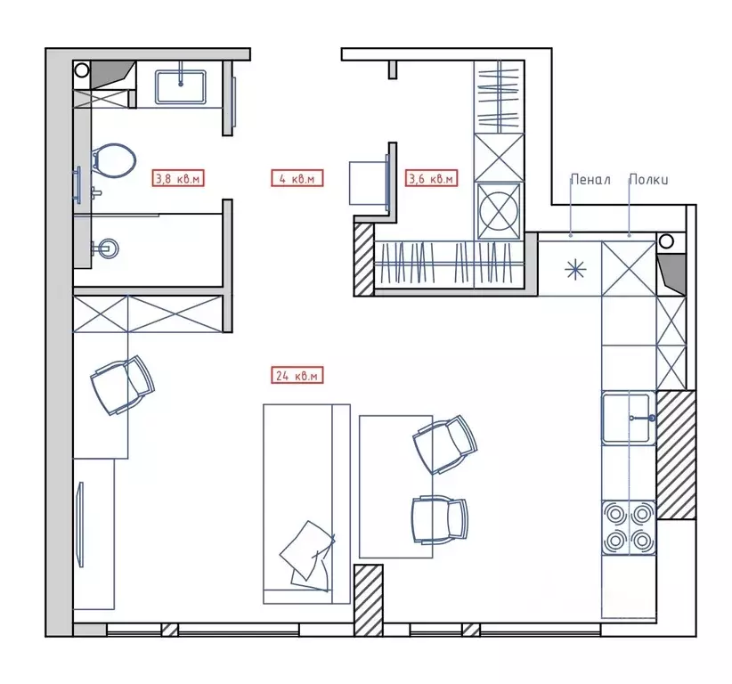 1-к кв. Москва Скандинавия жилой комплекс, ул. Эдварда Грига, 15 (35.4 ... - Фото 1