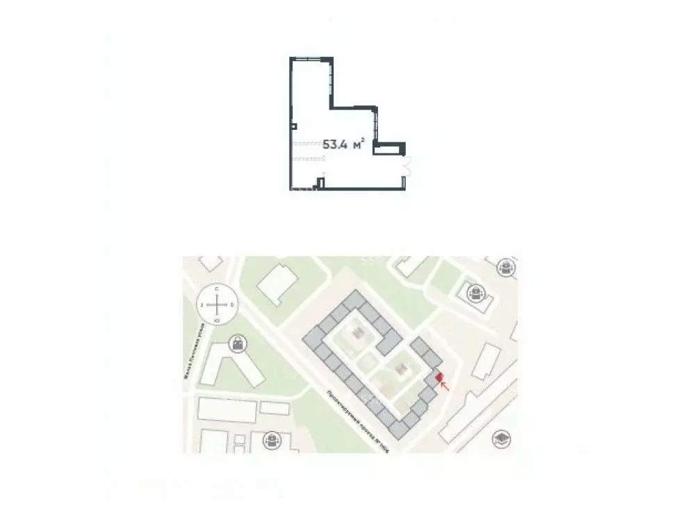 Торговая площадь в Москва Малая Почтовая ул., 12 (53 м) - Фото 2