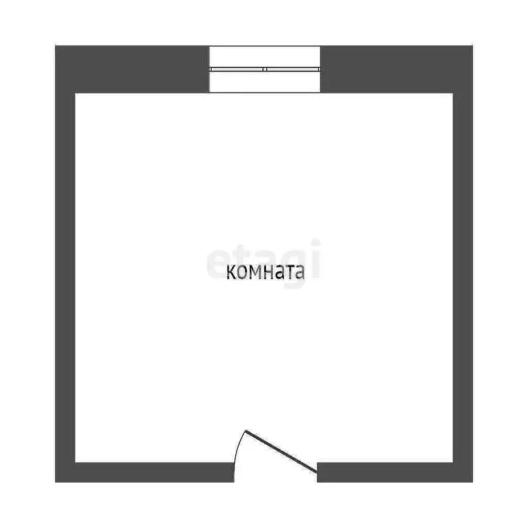 1к в -комнатной квартире (16.8 м) - Фото 1